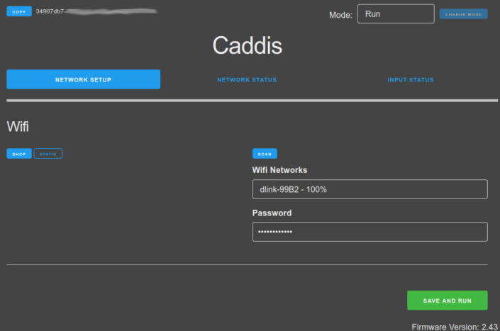 Getting A New Device Online Caddis Systems