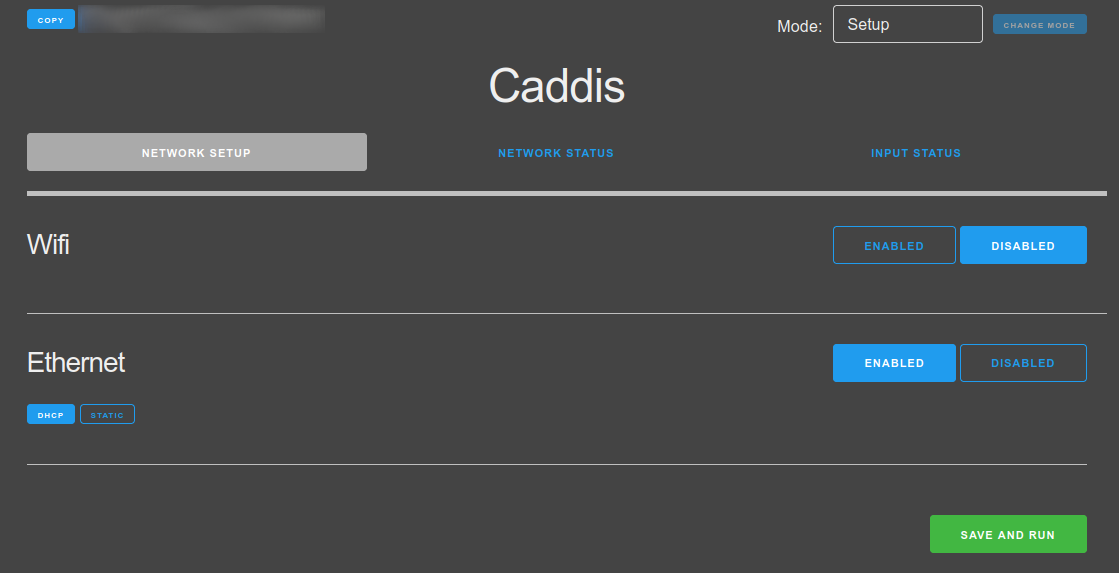 Getting a New Device Online - Ethernet - CADDIS systems